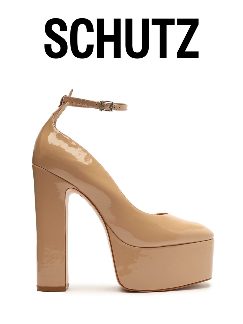 SCHUTZ - Renee Platforms True Nude 7.5 M